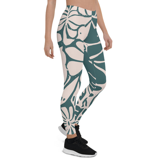 Abstract Dove Leggings