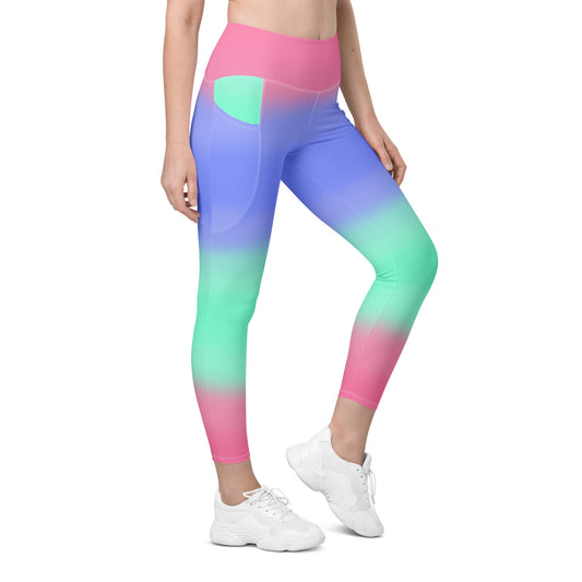 Pastel Gradient Leggings with pockets