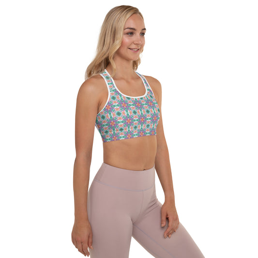 Stained Glass Padded Sports Bra