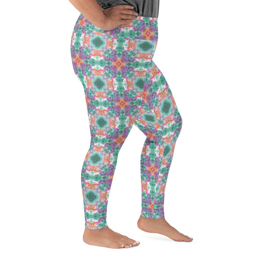 Stained Glass Plus Size Leggings