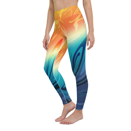 Ocean Marble Yoga Leggings